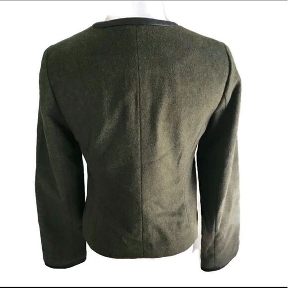 New! The Limited Zippered Jacket In Army Green Sz S - Picture 2 of 6